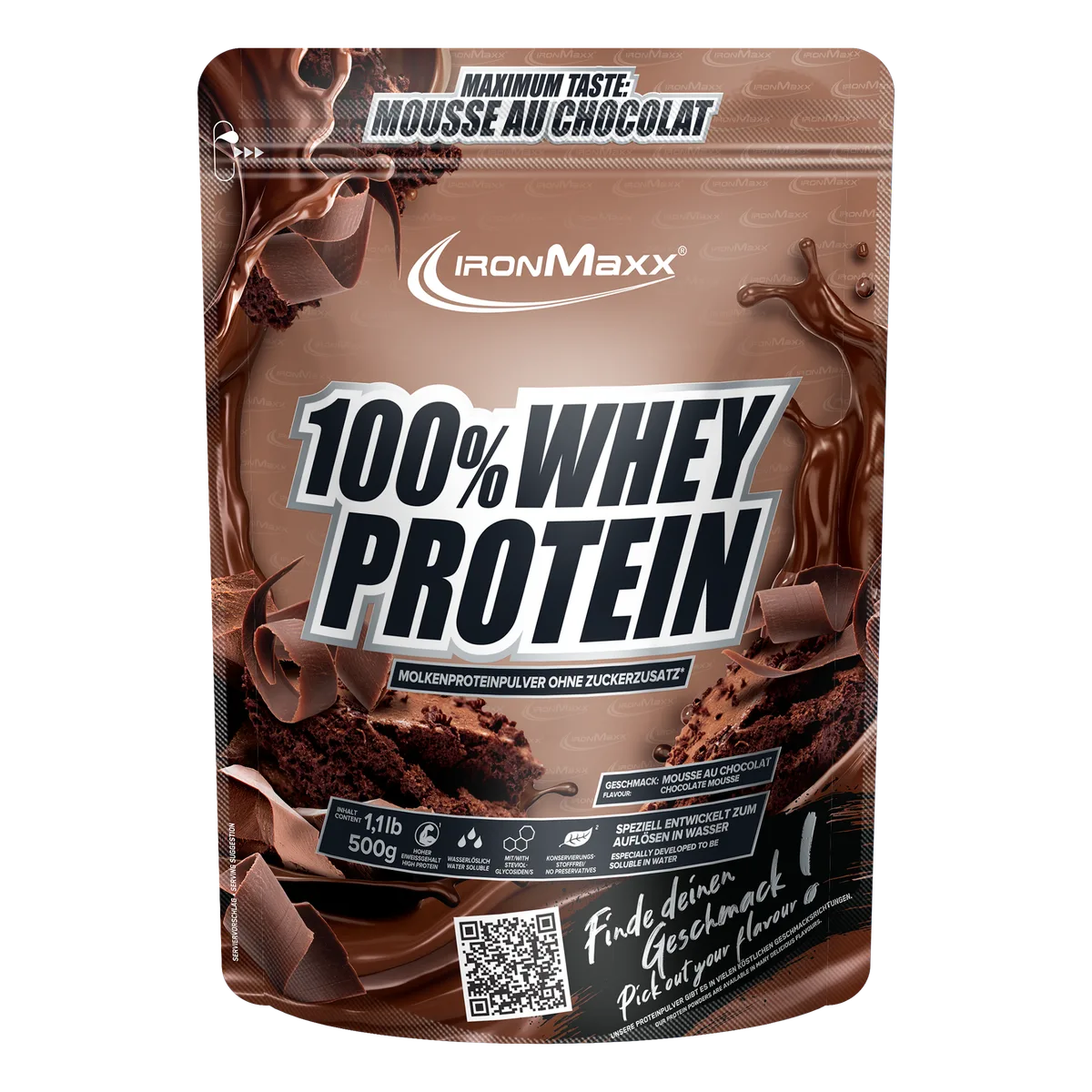 100% Whey Protein (500g) - Mousse Au Chocolat