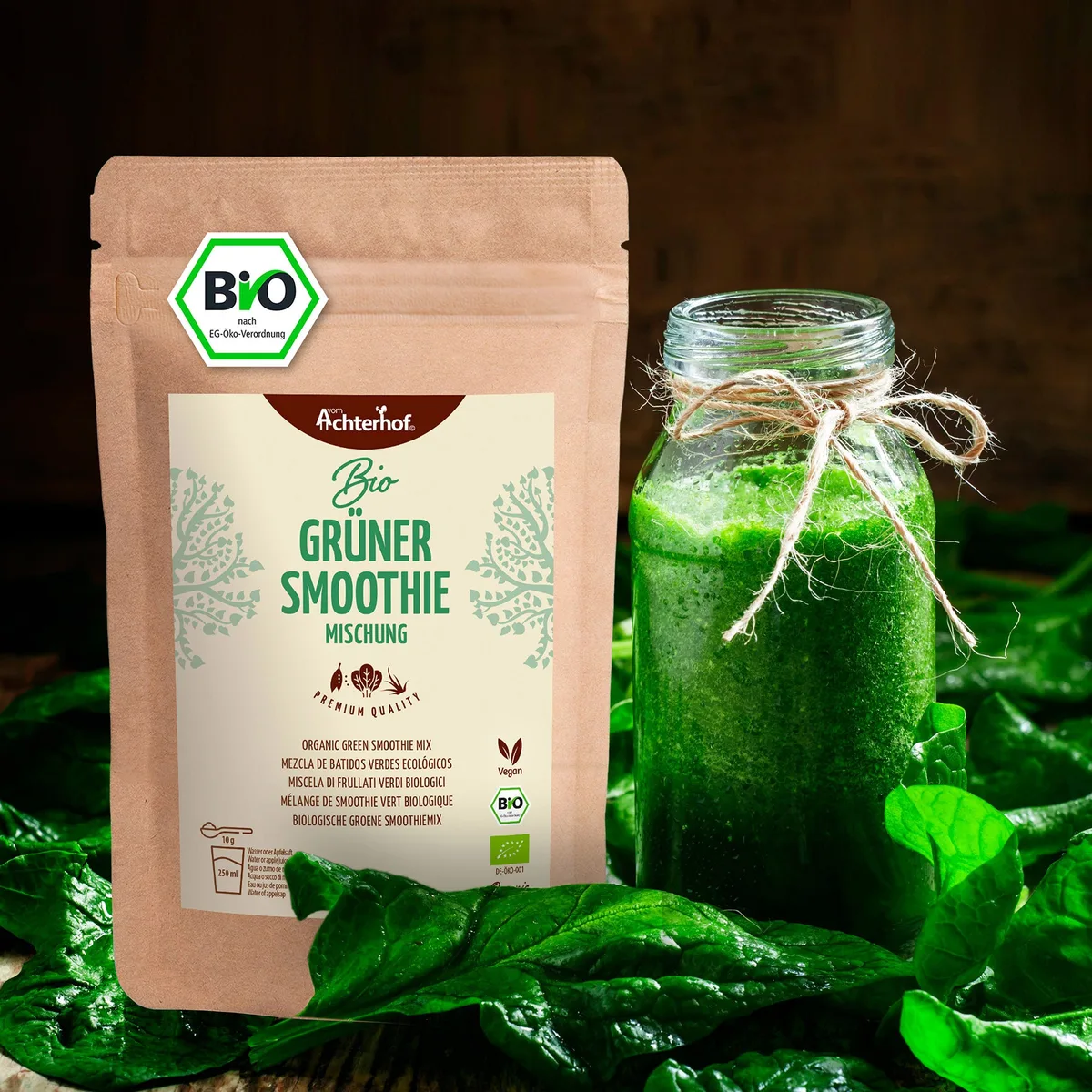Grüner Smoothie Mischung Bio (250g) – Bild 3
