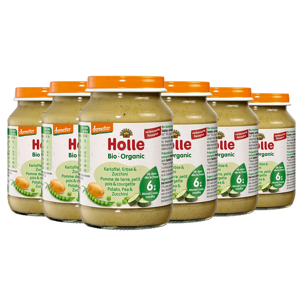 Kartoffeln mit Erbsen & Zucchini - 6x190g - Demeter dem 6. Monat