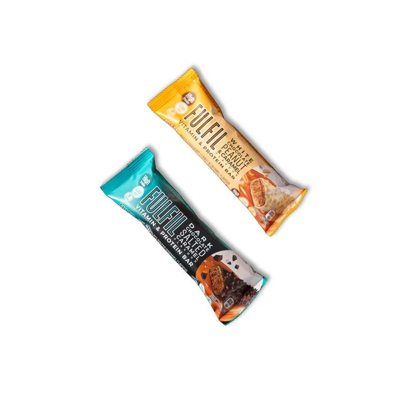 Fulfil Vitamin & Protein Bar Salted Caramel and White Chocolate Peanut Caramel Mix Box Dark Salted Caramel and White Chocolate Peanut & Caramel / 550.0