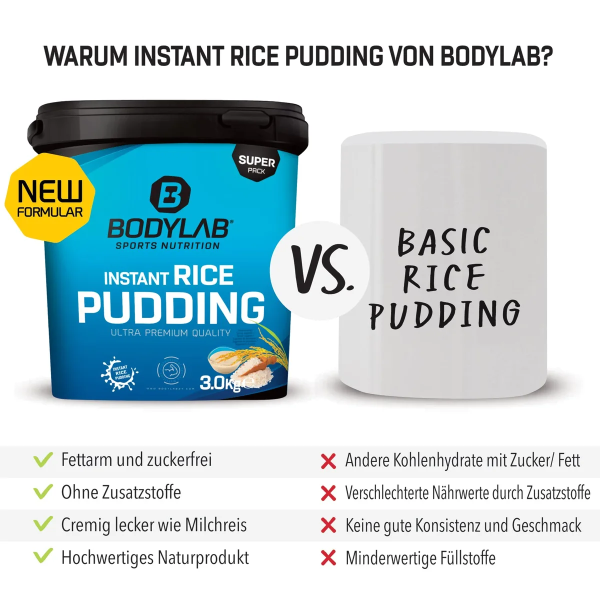 Instant Rice Pudding (3000g) Kirsch – Bild 3