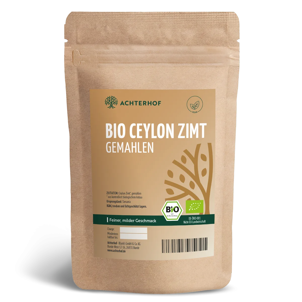 Bio Ceylon Zimt gemahlen (1000g)