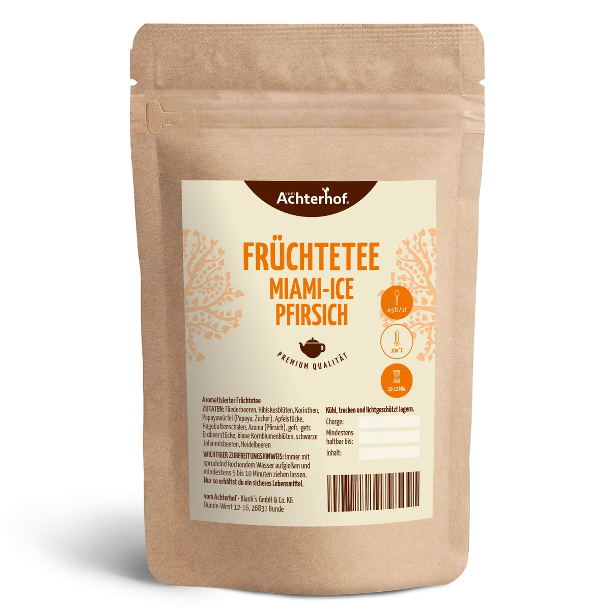 Früchtetee Miami-Ice Pfirsich (100g)