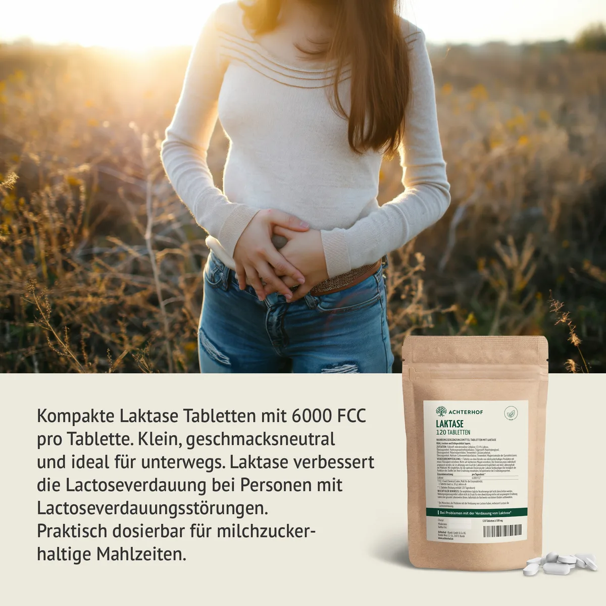 Laktase Tabletten (120 Tabletten) – Bild 3
