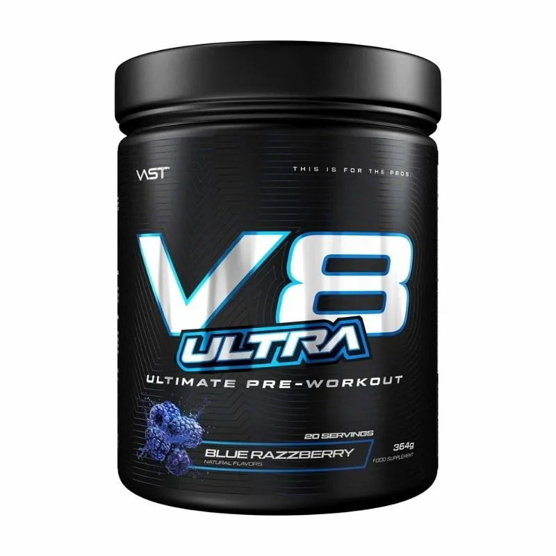 VAST Sports V8 Ultra Ultimate Preworkout Blue Razzberry – Bild 8