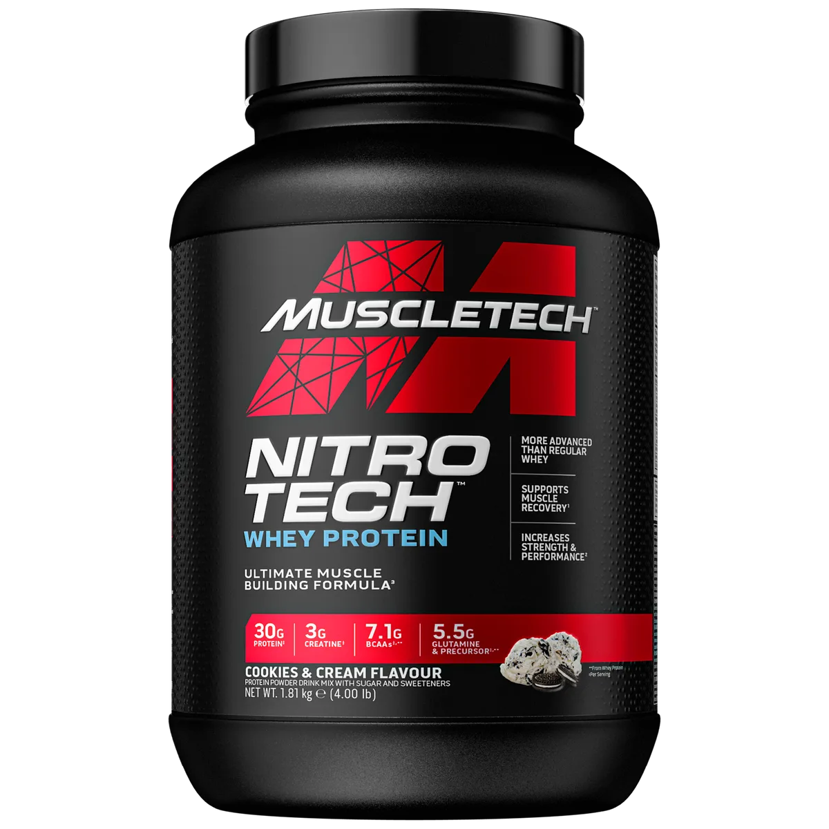 Nitro-Tech Whey Protein Cookies & Cream / 1810.0