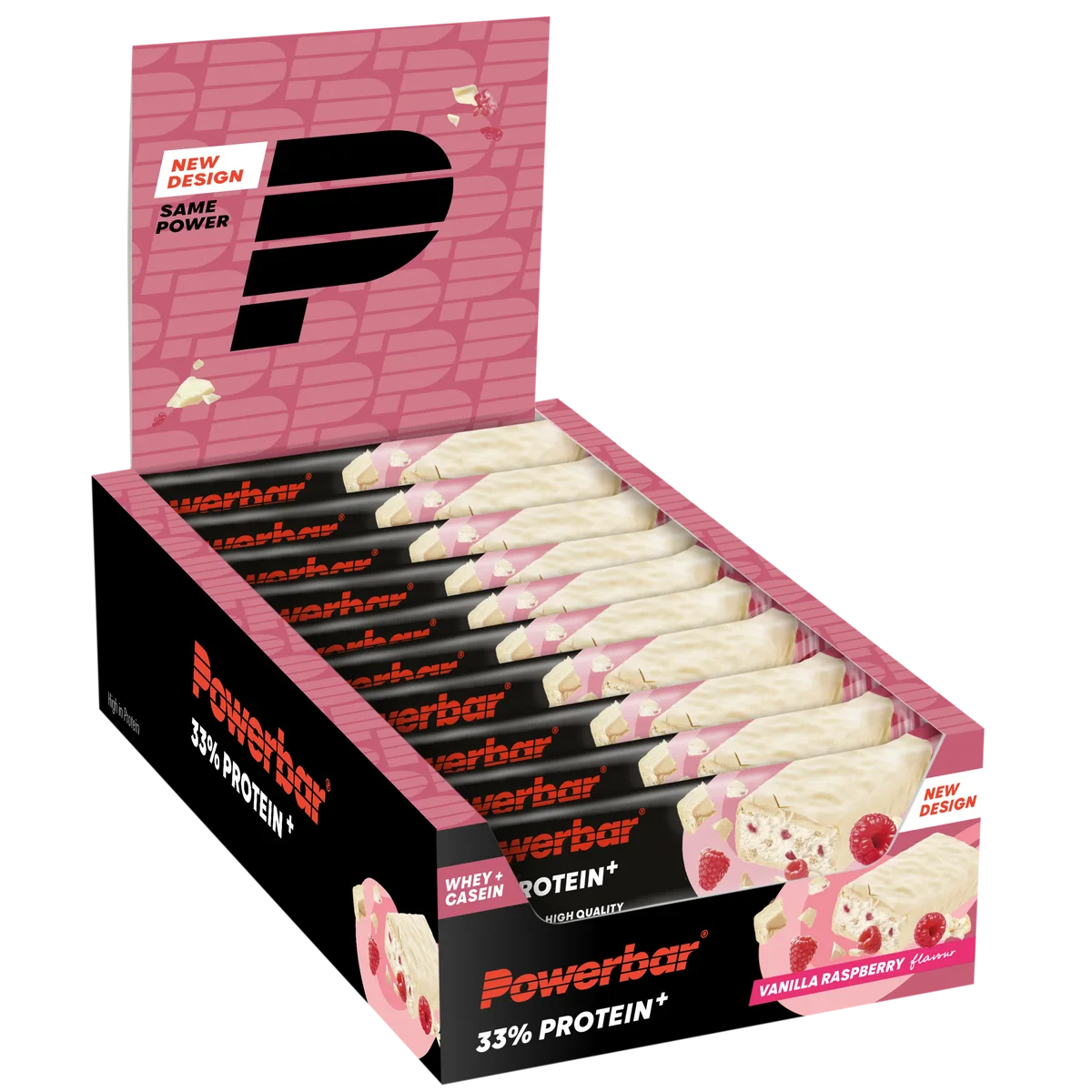 33% Protein+ Bar (10x90g) Vanilla Raspberry – Bild 7