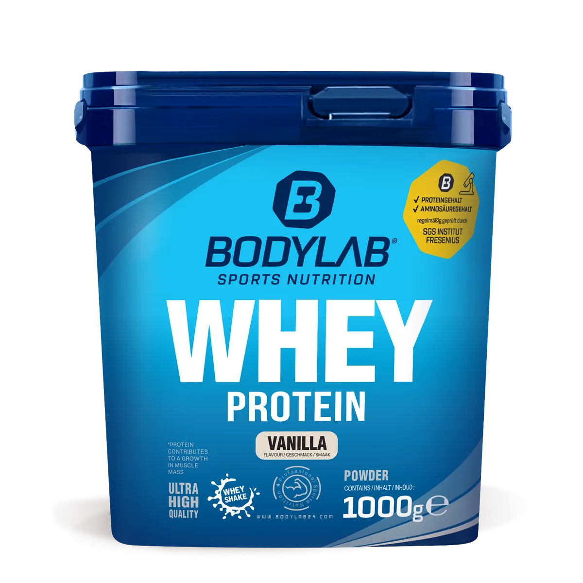 Whey Protein (1000g) Chunky Milk Chocolate Hazelnut Wafer – Bild 3