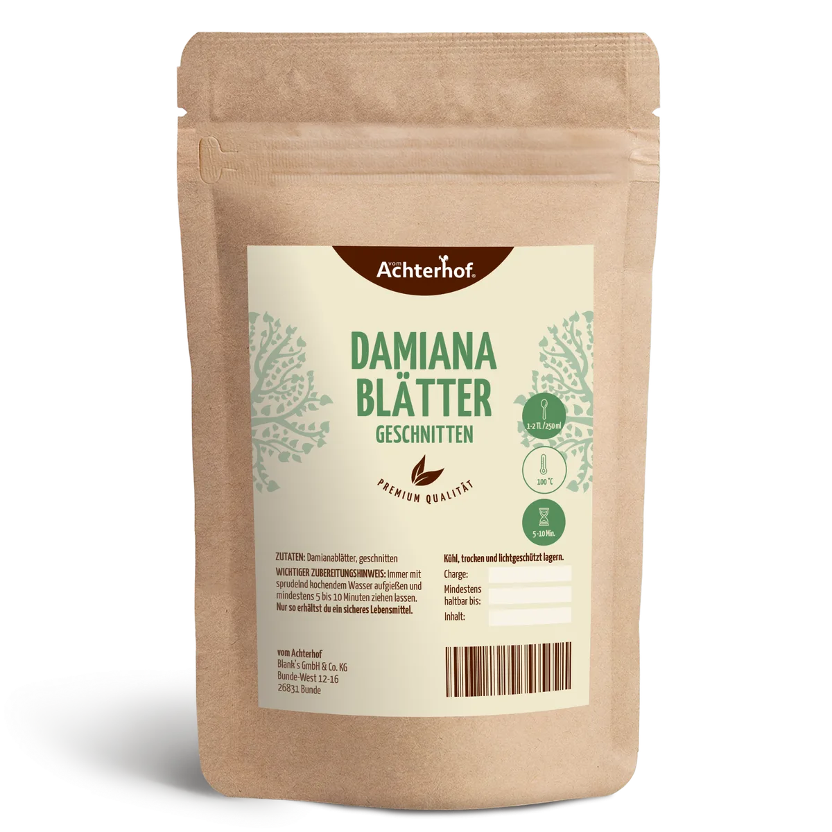 Damianablätter geschnitten (1000g)