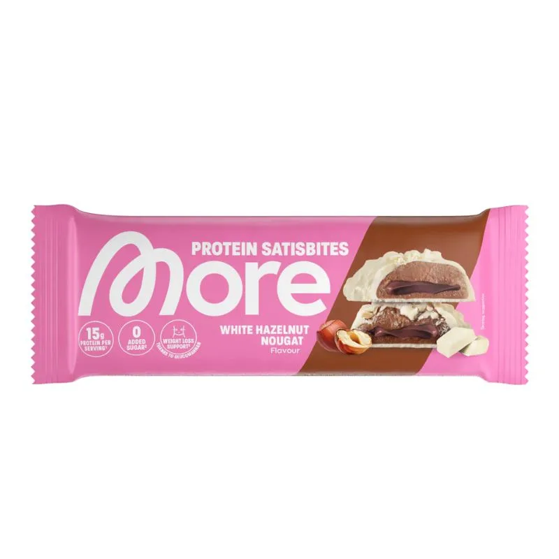 More Protein Satisbites 12 x 2x25g BOX / Milk Chocolate Pistachio – Bild 7
