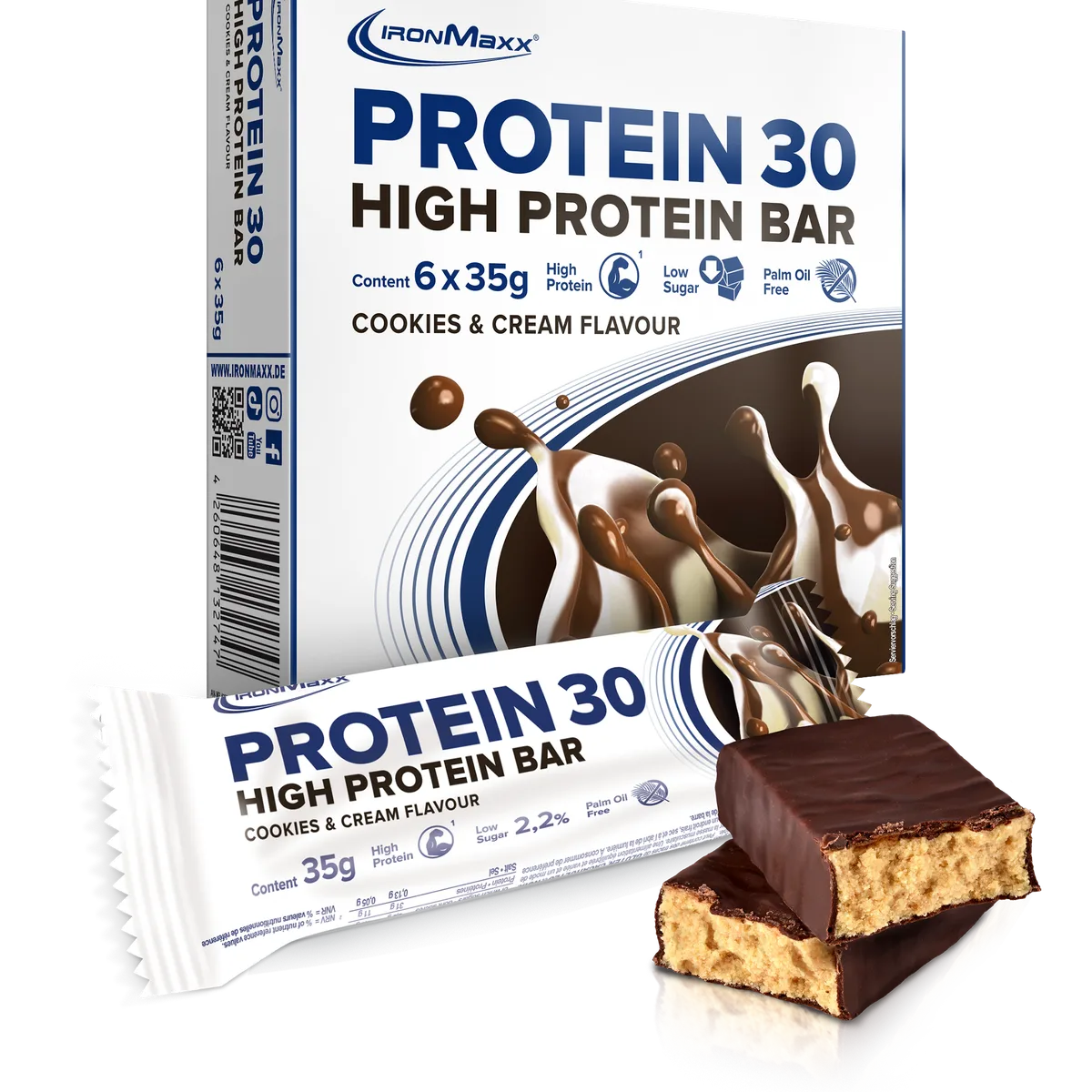 Protein 30 Protein Riegel Multipack (6x35g) - Cookies & Cream