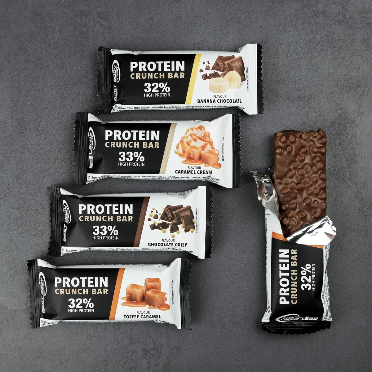 Protein Crunch Bar (12x35g) Banana Chocolate – Bild 8