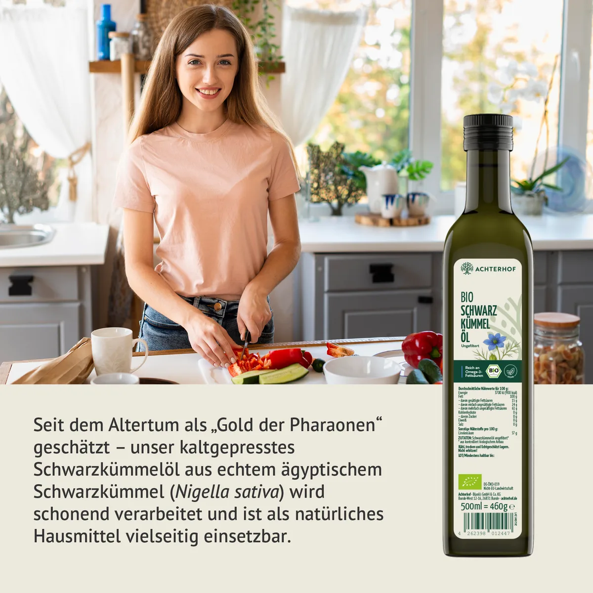 Bio Schwarzkümmelöl (500ml) – Bild 3