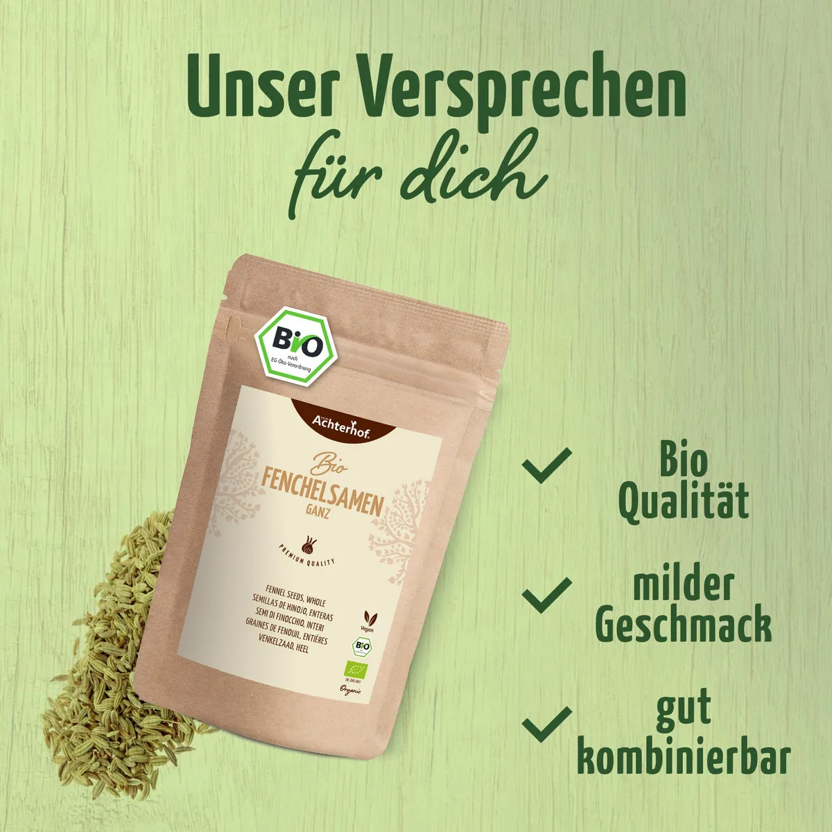Fenchelsamen ganz Bio (1000g) – Bild 4