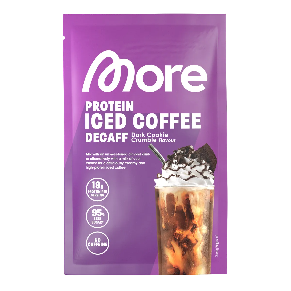 Protein Iced Coffee Decaff Dark Cookie Crumble / 500g – Bild 6