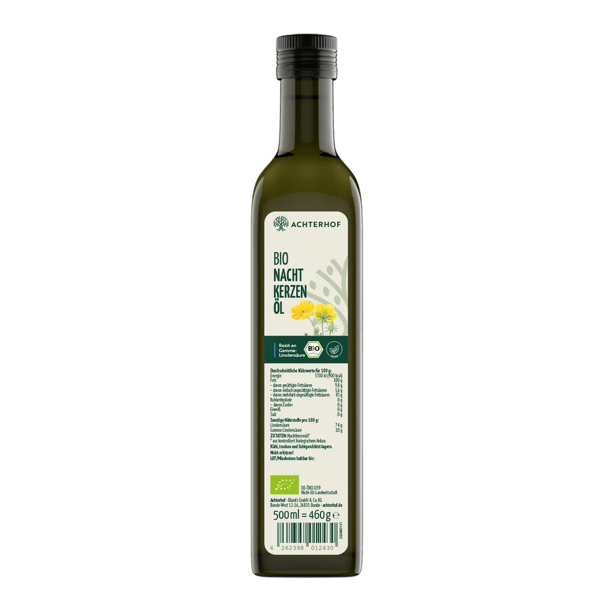Bio Nachtkerzenöl (500ml)