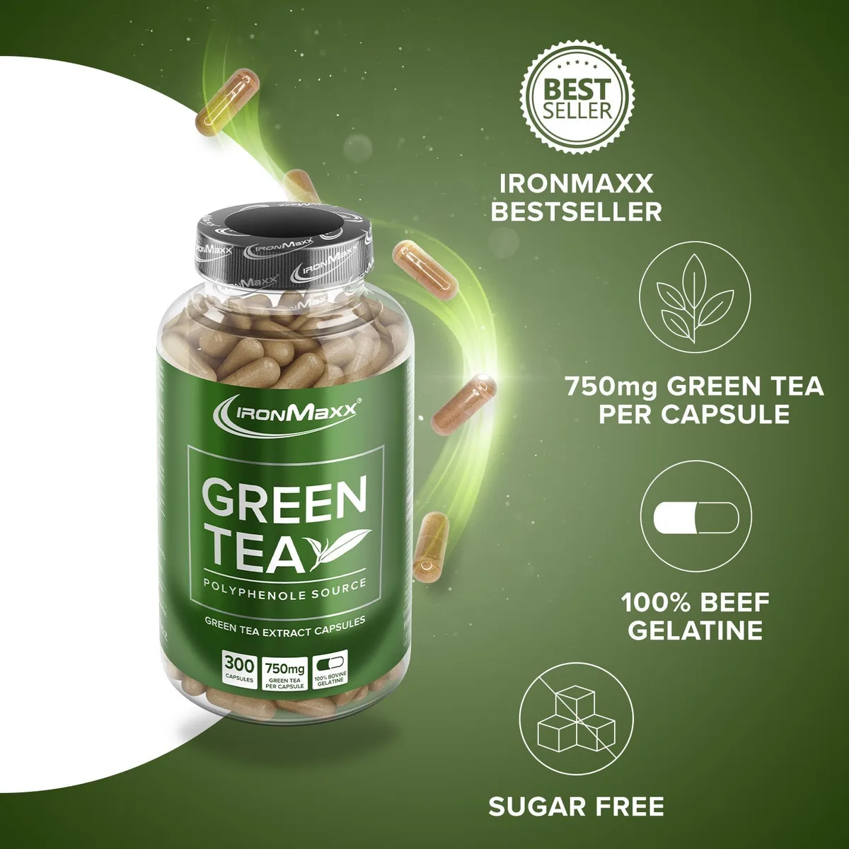 Green Tea - 300 Kapseln – Bild 3