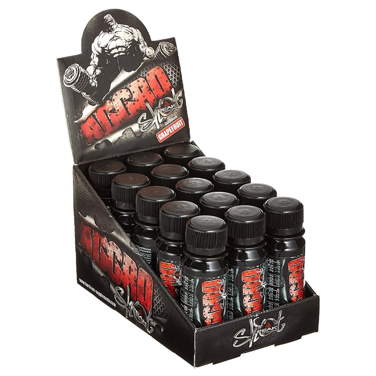 Aggro Shot Display - 15 Shots / Grapefruit