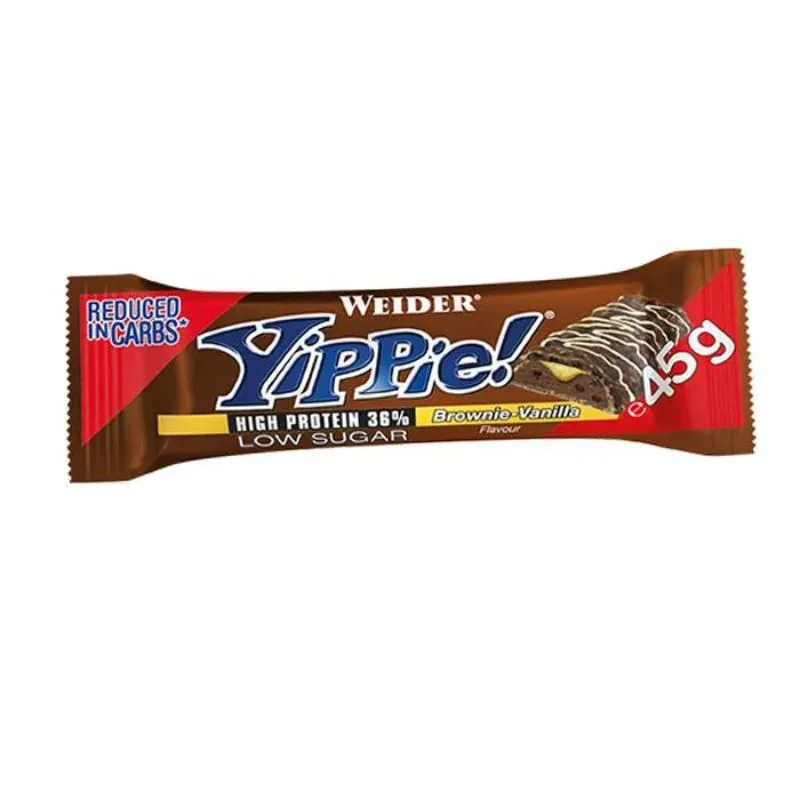 Weider Yippie Classic Bar 45g / Brownie-Vanilla – Bild 2