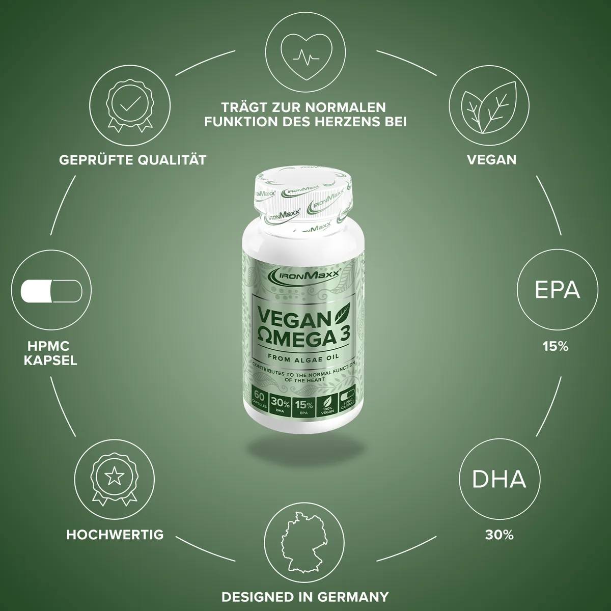 Vegan Omega 3 - 60 Kapseln – Bild 5