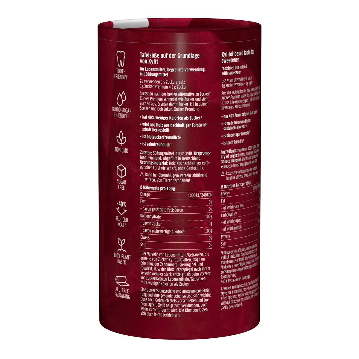 Xucker premium finnisches Xylit grobkörnig (1000g) – Bild 2