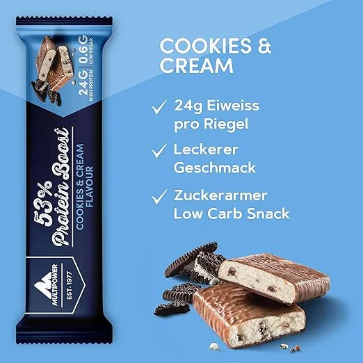 53% Protein Boost Bar (20x45g) Berry Yoghurt – Bild 2