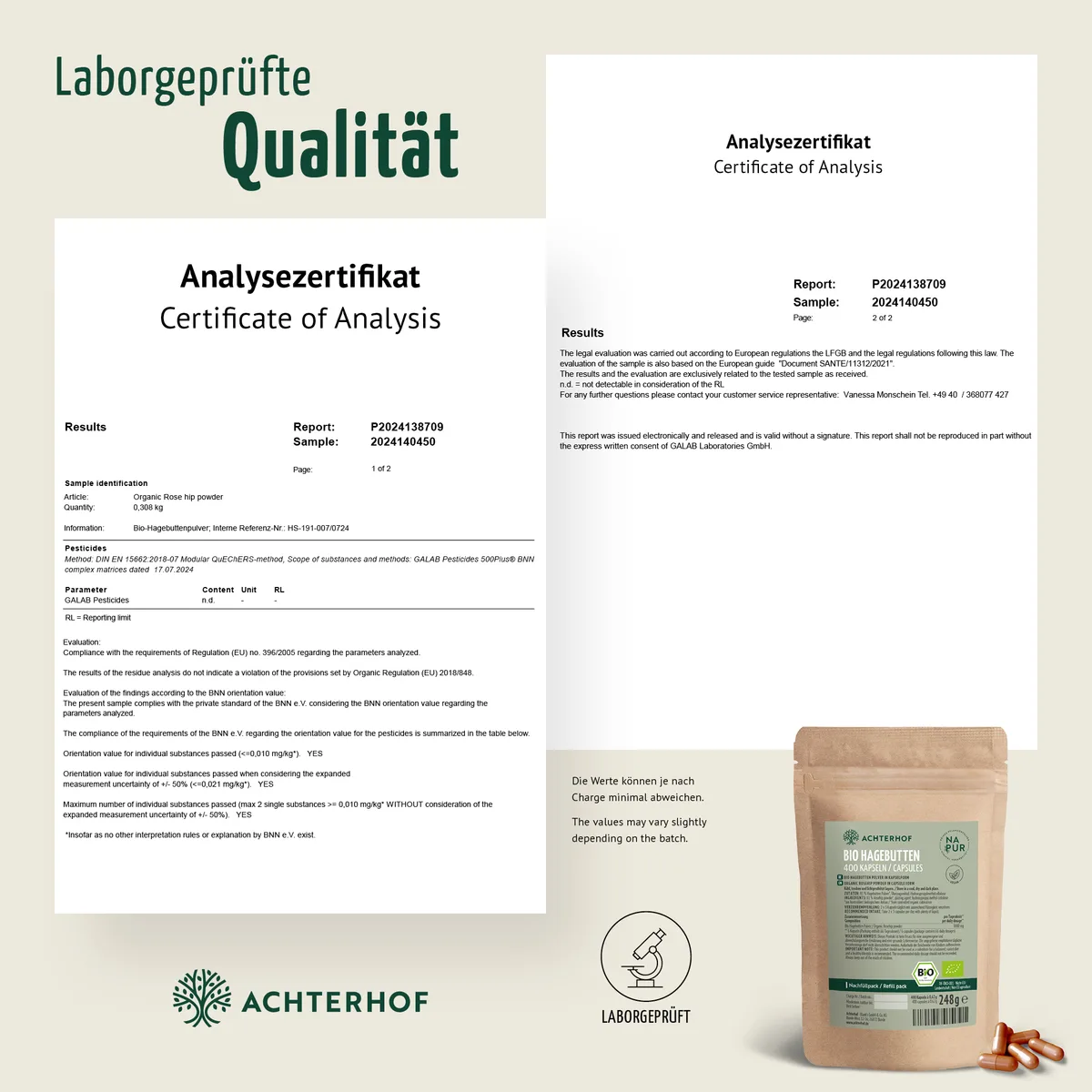 Bio Hagebutten Kapseln Nachfüllpack (400 Kapseln) – Bild 7