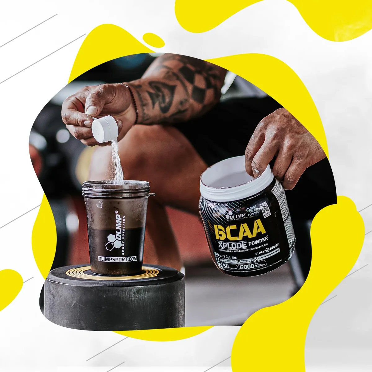 Olimp BCAA Xplode Powder (500 g) - Erdbeere – Bild 5
