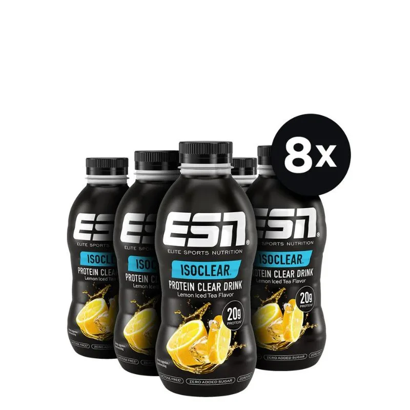 ESN ISOCLEAR Protein Clear Drink 500ml / Lemon Iced Tea – Bild 3