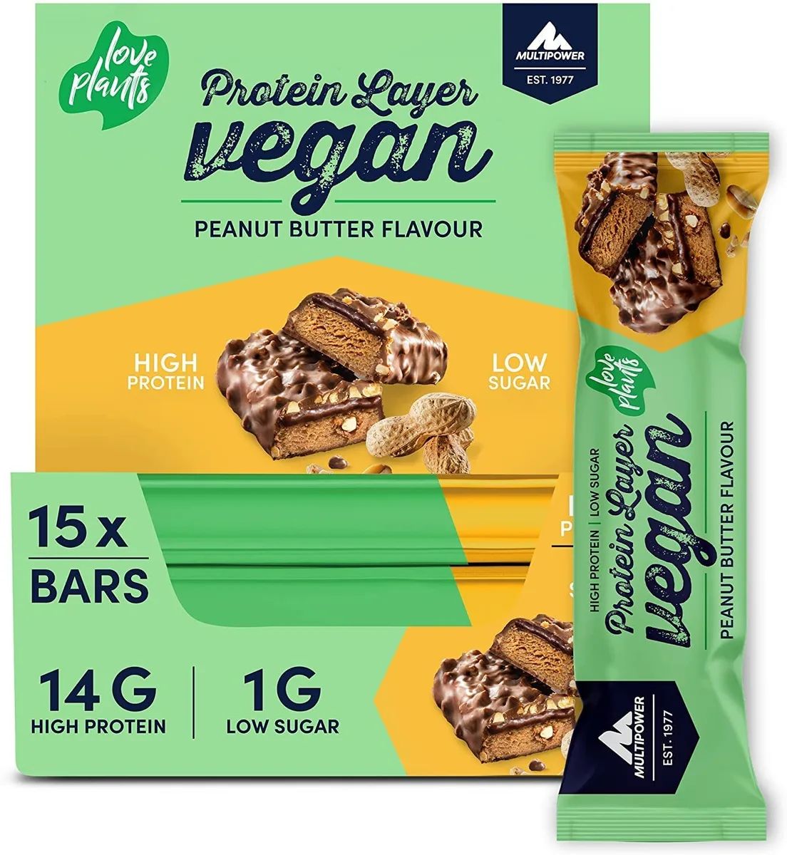 Vegan Protein Layer (15x55g) Brownie – Bild 3