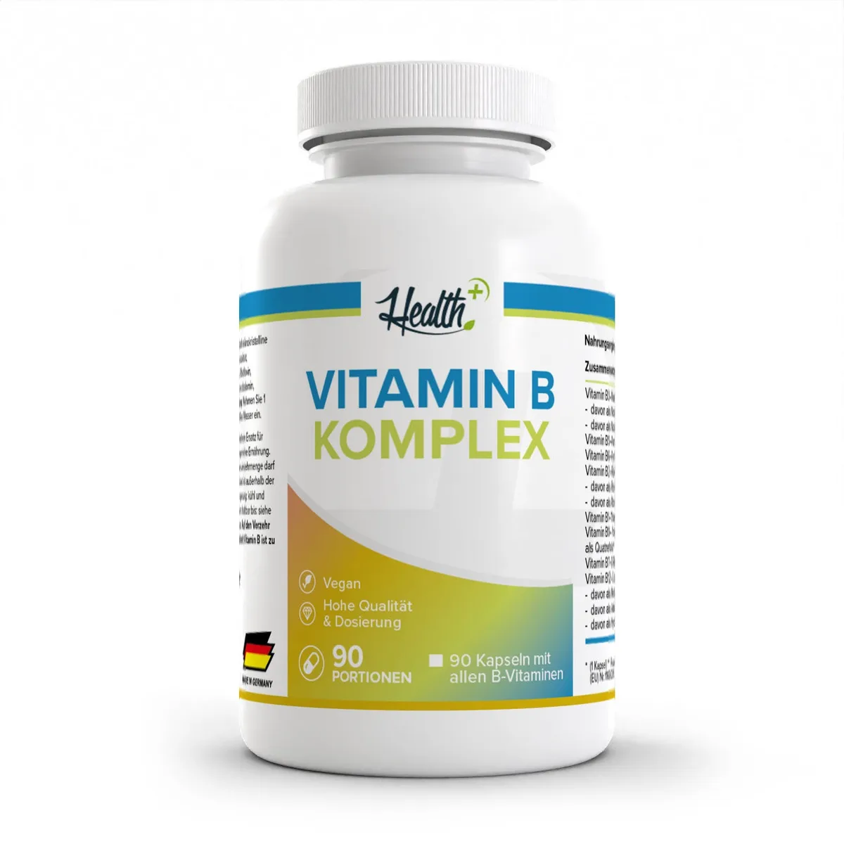 HEALTH+ Vitamin B Komplex, 90 Kapseln