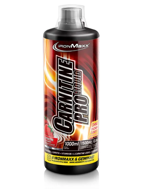 Carnitine Pro Liquid (1000ml) - Erdbeere – Bild 3