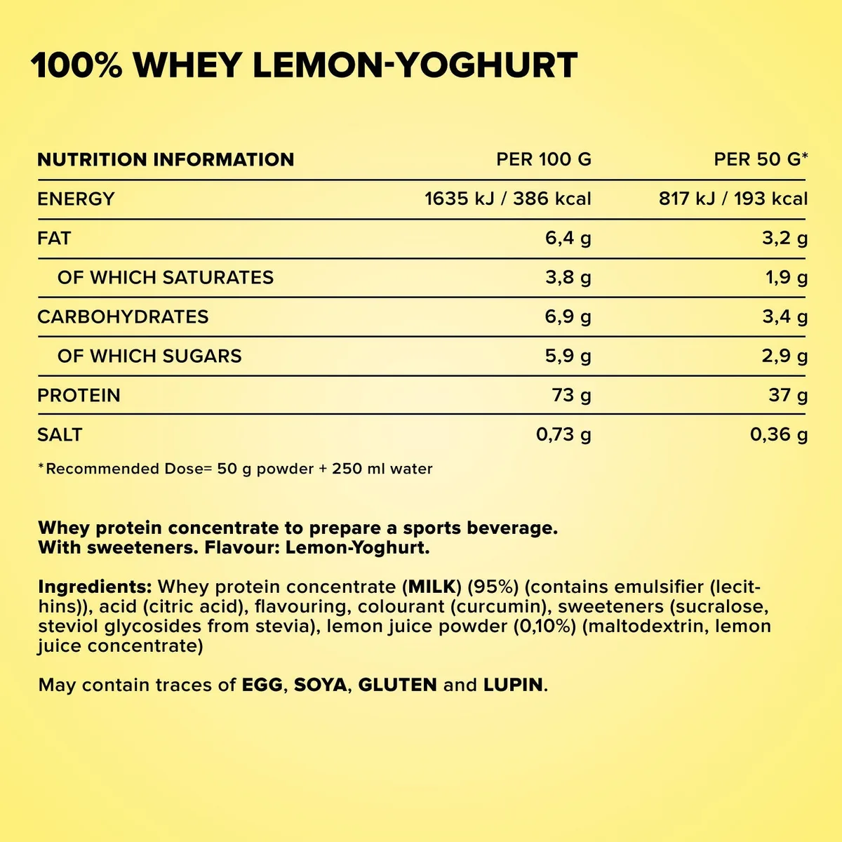 100% Whey Protein (2350g) - Lemon-Yoghurt – Bild 4