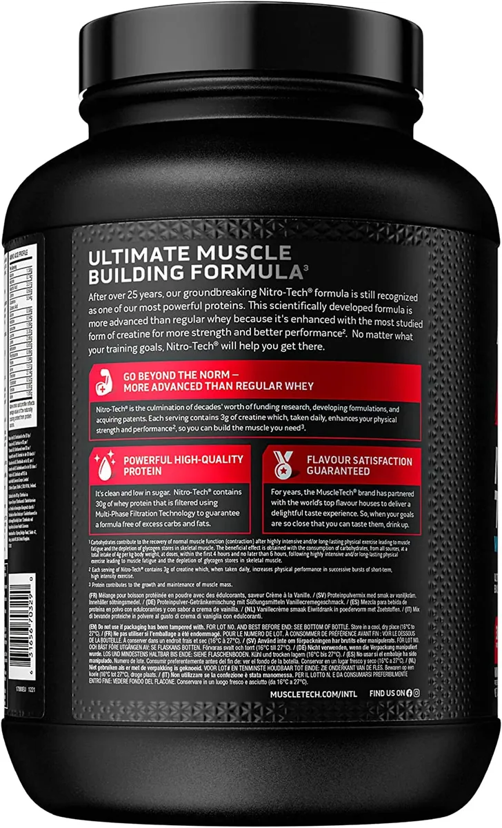 Nitro-Tech Performance Series (1800g) Cookies & Cream – Bild 3
