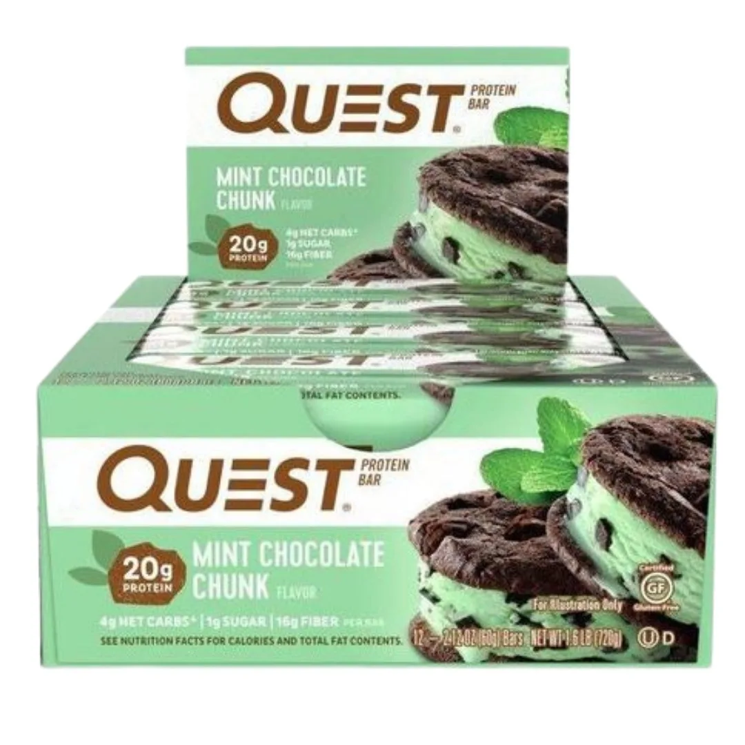 Quest Nutrition Quest Bars - 12x60g im Karton (MHD-Ware)