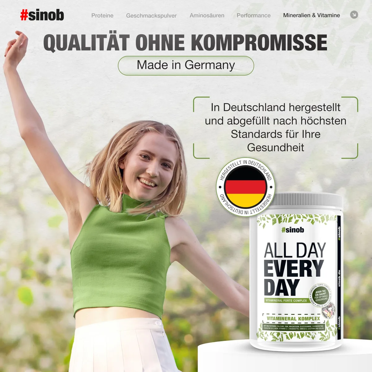 All Day Every Day - Multivitamine und Mineralstoffe. Nahrungsergänzung mit Mikronährstoffen wie Omega-3, Coenzym Q10, A-Z Vitamine, Lecithin, Magnesium, Zink 1 x 30 Päckchen á 8 Einheiten. – Bild 4