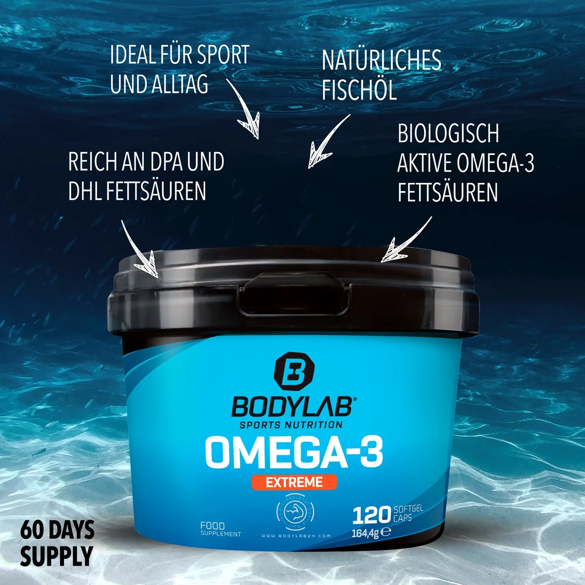 Omega-3 Extreme (120 Kapseln) – Bild 2
