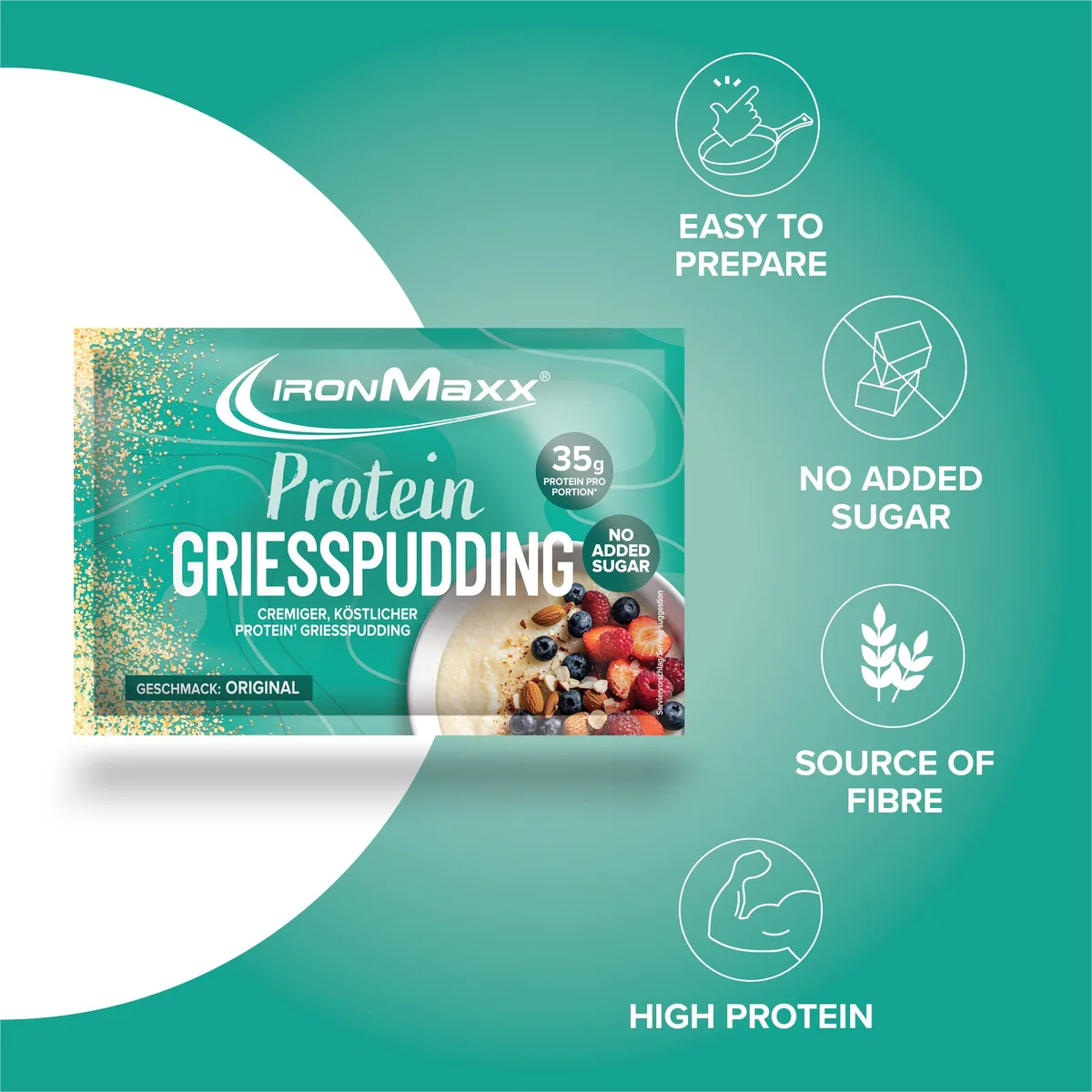 Protein Breakfast Sachets (10x60g) - Grieß – Bild 8