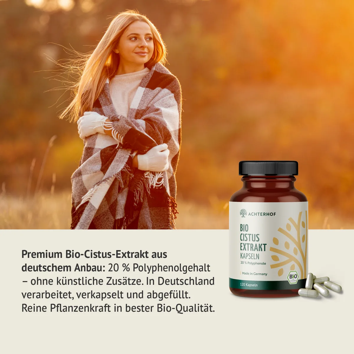 Bio Cistus Extrakt Kapseln (120 Kapseln) – Bild 3