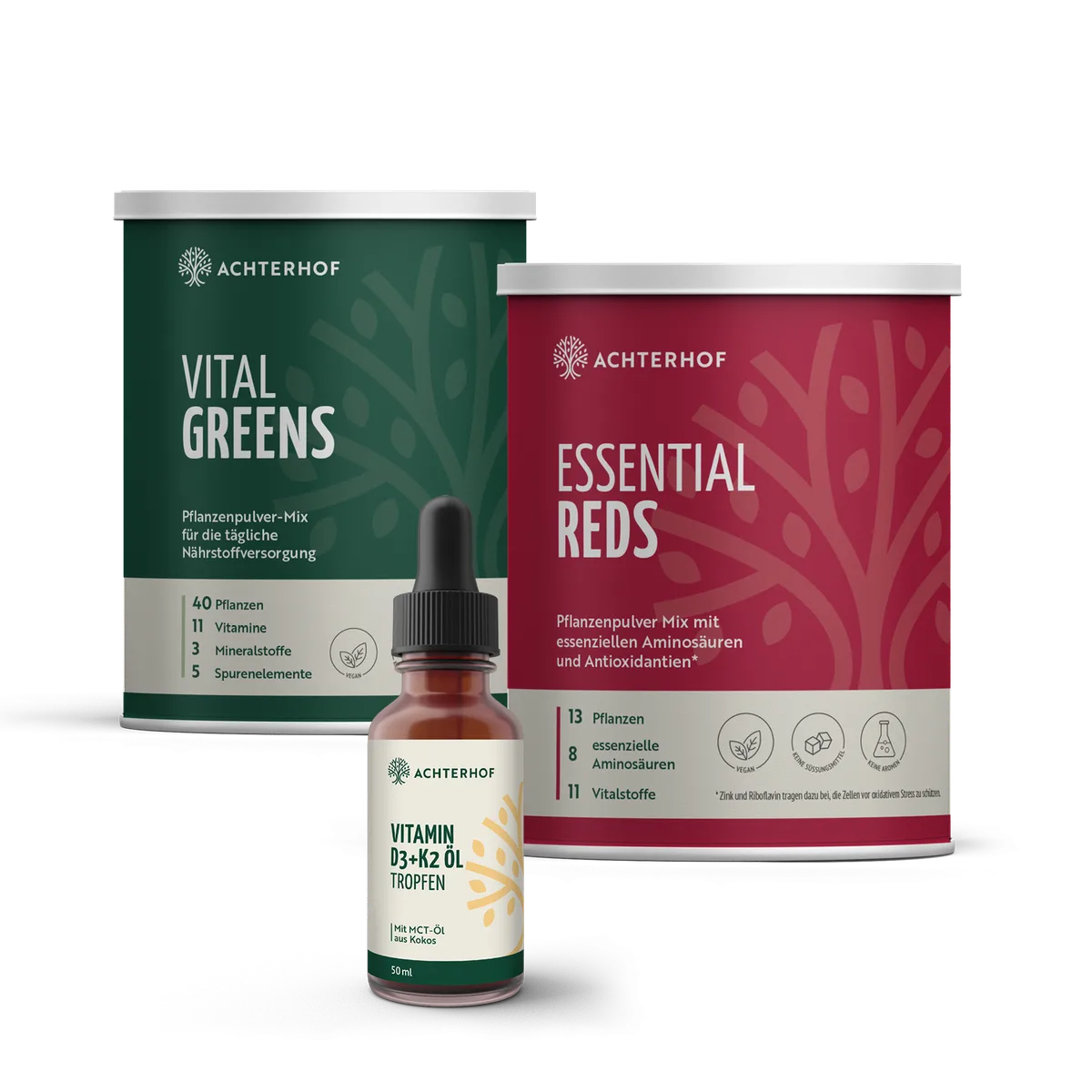 Reds, Greens & D3+K2 Tropfen Set