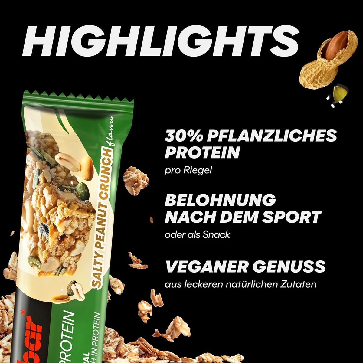 Natural Protein (18x40g) Chocolate Nuts – Bild 7