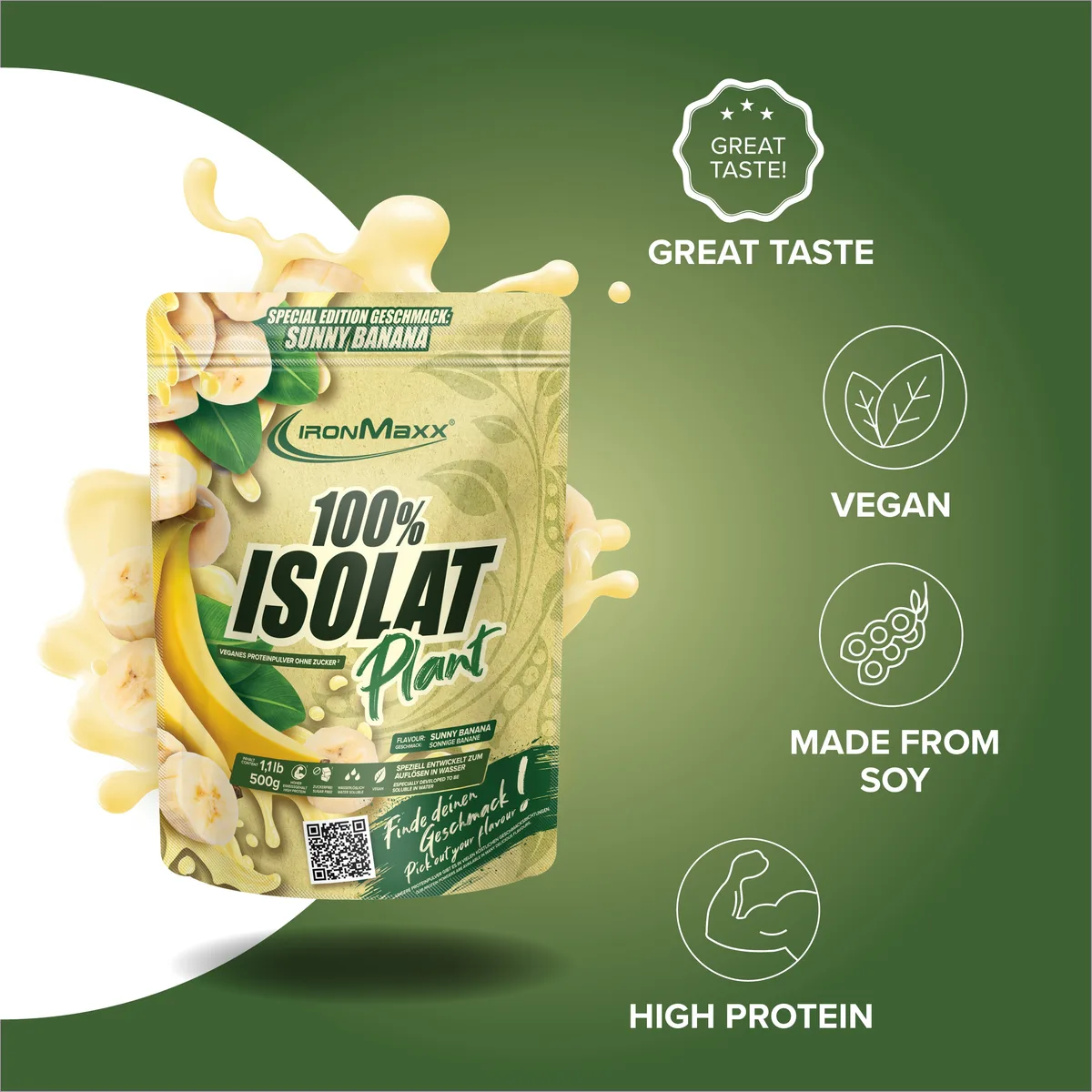 100% Isolat Plant (500g) - Sunny Banana – Bild 8