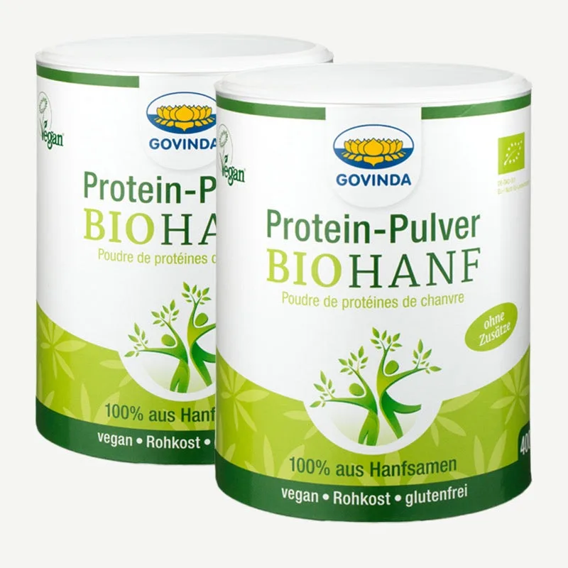 Govinda Bio Hanfprotein-Pulver Basic / 2 x 400 g