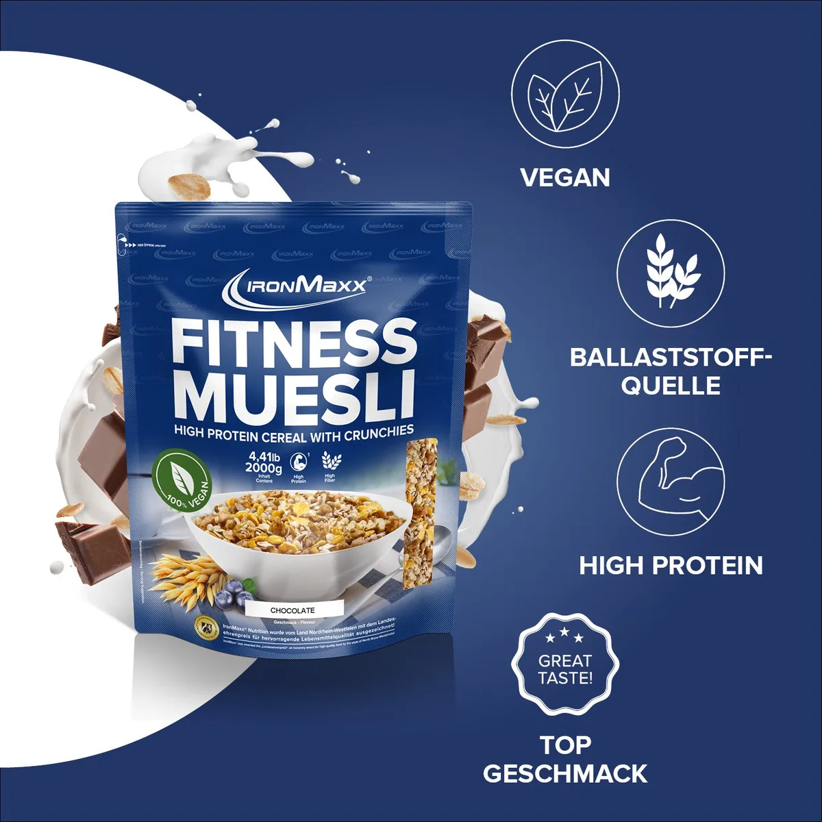 Fitness Müsli (2000g) - Chocolate – Bild 8