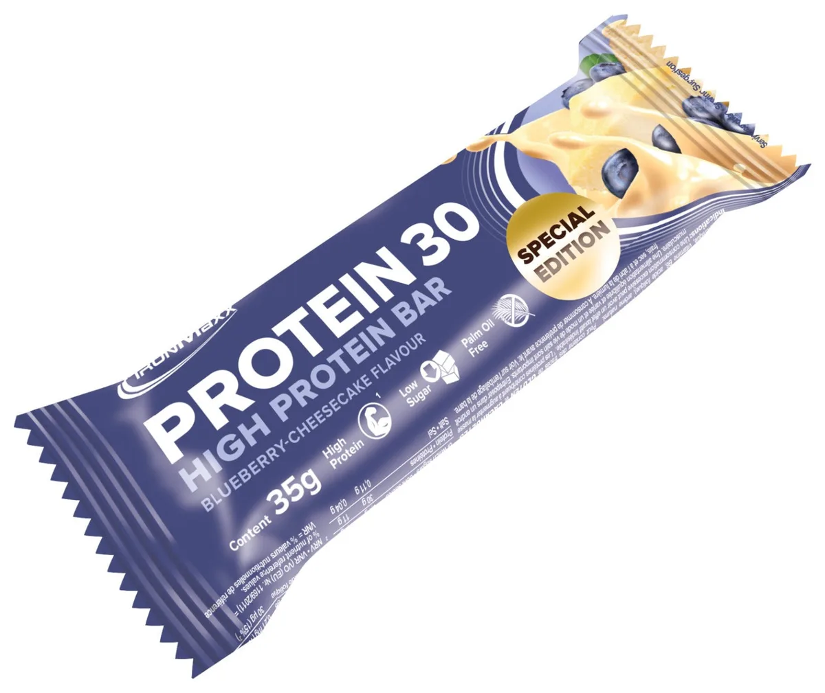 Protein 30 Protein Riegel (24x35g) - Blueberry Cheesecake – Bild 2