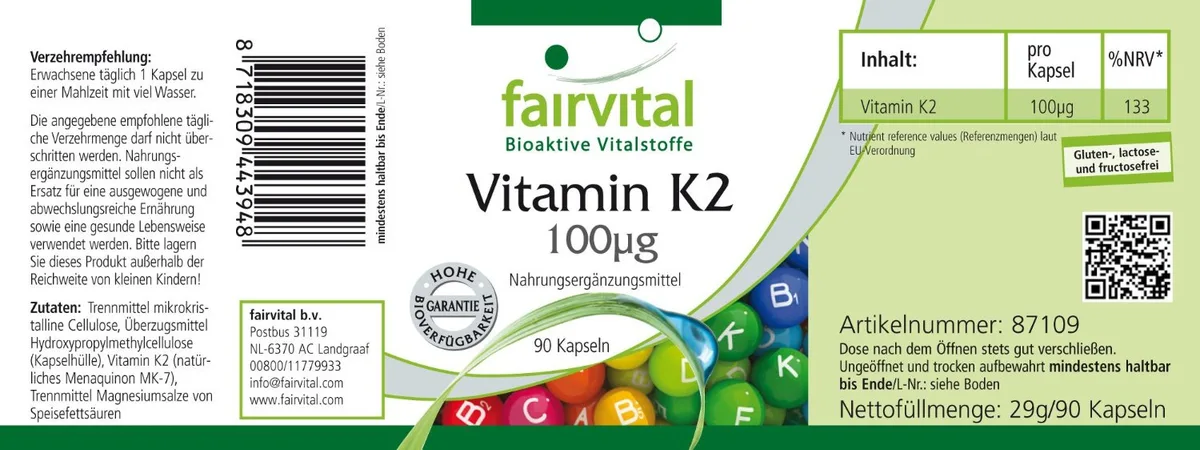 Vitamin K2 (90 Kapseln) – Bild 2