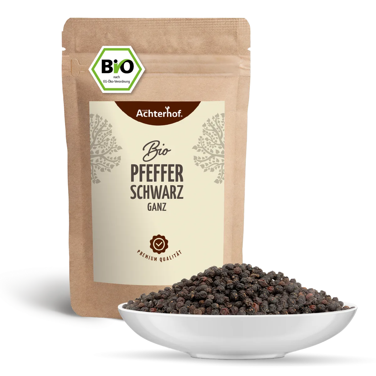Pfeffer schwarz ganz Bio (250g) – Bild 2