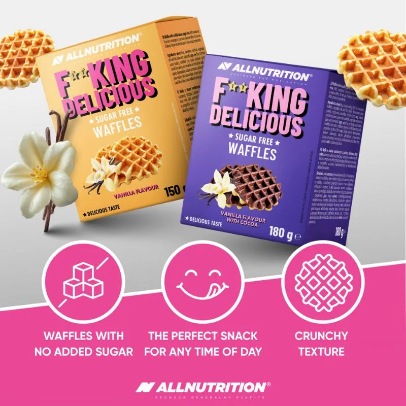 All Nutrition F*cking Delicious Sugarfree Waffles Vanilla – Bild 3