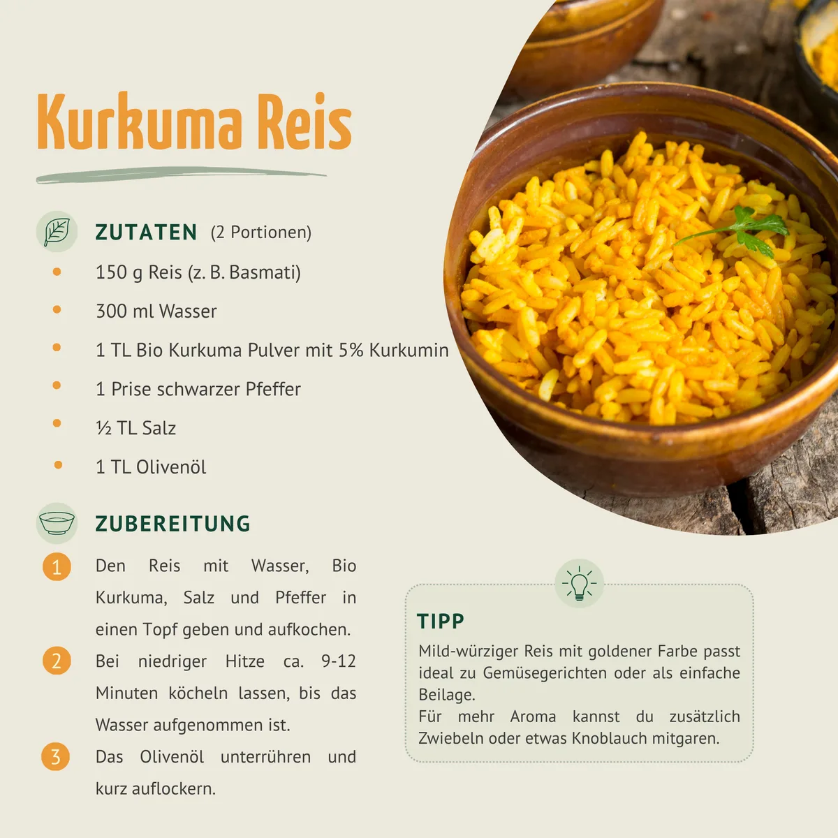 Bio Kurkuma Pulver 5% Curcumin (250g) – Bild 4