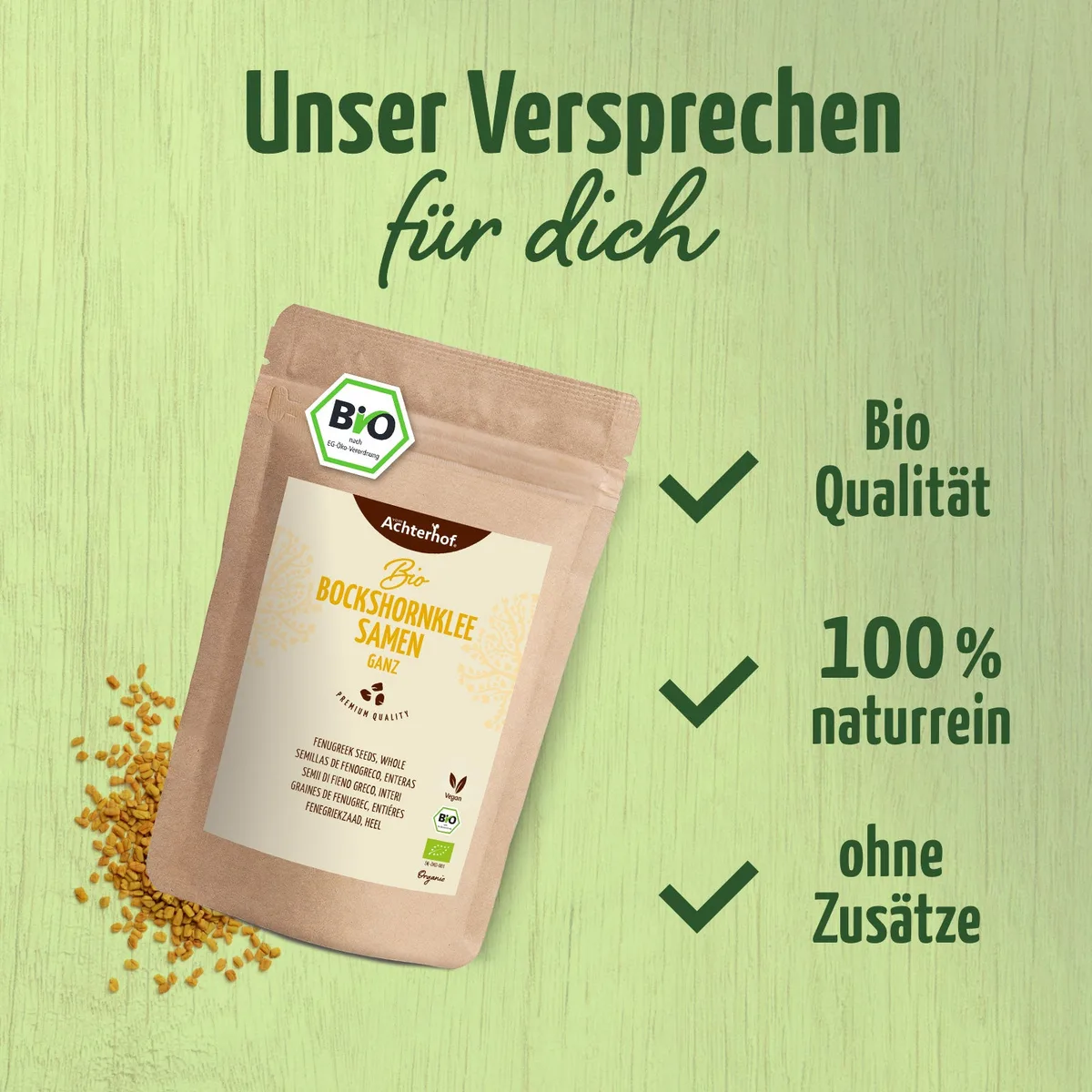 Bockshornkleesamen ganz Bio (250g) – Bild 4